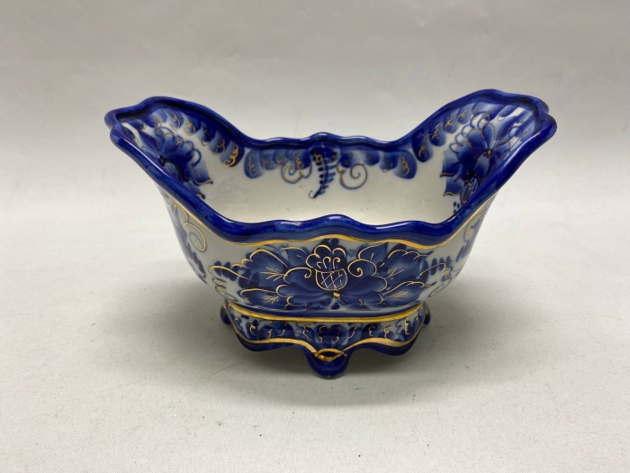 Конфетница салатник ладья Шекла Гжель