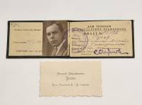 Членский билет Дом техники Ленинградских профсоюзов 1932 г и визитка Н. М. Гусев