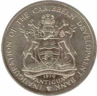 () Монета Антигуа и Барбуда 1970 год 4  ""   Медь-Никель  UNC