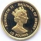 (№1990km79) Монета Джерси 1990 год 10 Pounds (Битва за Британию - 50-летие)