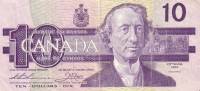 (1989) Банкнота Канада 1989 год 10 долларов "Джон Макдональд" Тиссен-Кроу  XF
