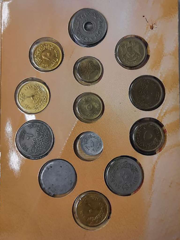 Набор коллекционных монет Египта, 13 шт.(состояние на фото)
