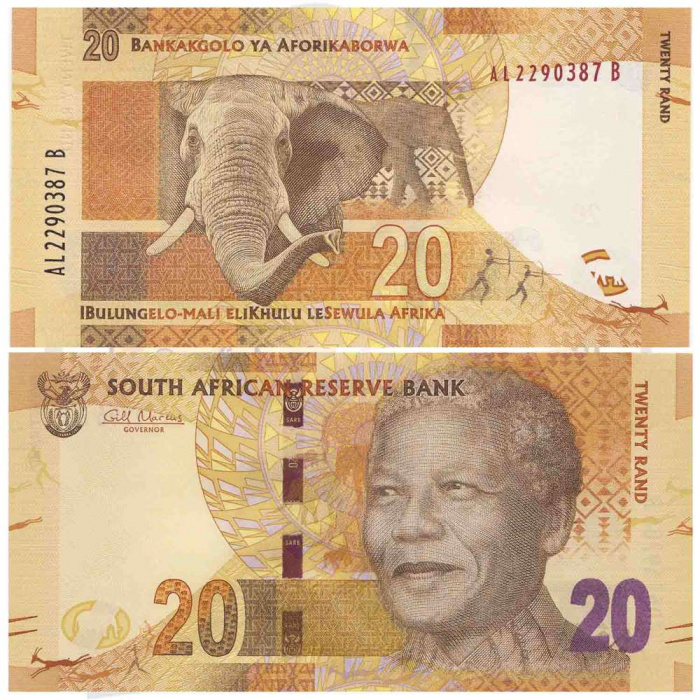 () Банкнота ЮАР (Южная Африка) 2012 год 20  &quot;&quot;   UNC