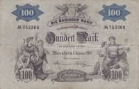 (№1907P-S906b) Банкнота Германия 1907 год "100 Mark"