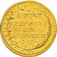 (№1679km47(bern)) Монета Швейцария 1679 год 1 Ducat (Торговля Чекана)