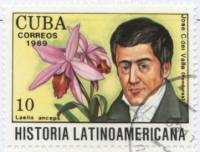 (1989-072) Марка Куба "Хосе дель Валье"    История Латинской Америки III Θ