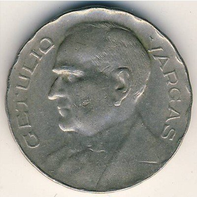 (№1938km546) Монета Бразилия 1938 год 300 Reacute;is (Президент Getuacute)
