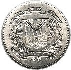 (№1967km19a) Монета Доминиканская Республика 1967 год 10 Centavos