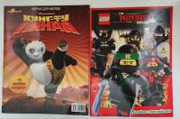 Набор журналов (2 шт) Альбомы для наклеек Ninjago + 3 наклейки  Кунг-фу Панда + 15 наклеек . Мягкая 