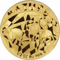 (№1997km209) Монета Южная Африка 1997 год frac12; Ounce (Натура - Буффало)