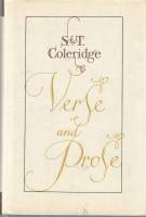 Книга "Verse and Prose" S. Coleridqe Москва 1981 Твёрдая обл. + суперобл 456 с. Без иллюстраций