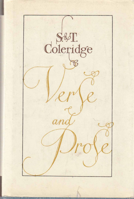 Книга &quot;Verse and Prose&quot; S. Coleridqe Москва 1981 Твёрдая обл. + суперобл 456 с. Без иллюстраций
