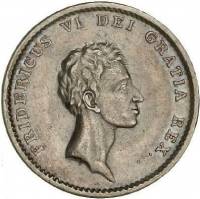 (№1813km683.2) Монета Дания 1813 год 1 Rigsbankdaler (ИС)