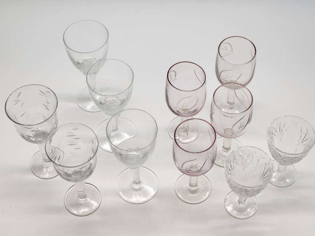 Рюмки 11 штук хрусталь СССР