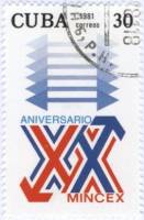 (1981-053) Марка Куба "Министерство внешней торговли"    20 лет Госорганизаций III O