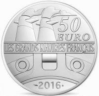(№2016) Монета Франция 2016 год 50 Euro (Иль-де-Франс)