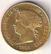 (№1861km144) Монета Филиппины 1861 год 4 Pesos