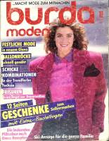 Журнал Burda moden 1987 № 11, ноябрь Москва Мягкая обл. + Выкройки 162 с. С цв илл