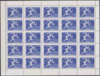 (1967-041) Лист (25 м 5х5) СССР "Бег"    Международные спортивные соревнования года III O