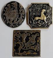 Набор значков знаков (3 шт.) СССР "Сказки" На булавке 