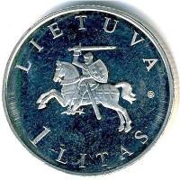 () Монета Литва 2009 год 1  ""    AU