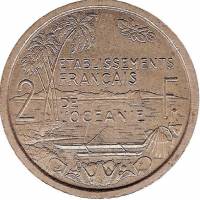 (№1949kme9) Монета Французская Океания 1949 год 2 Francs