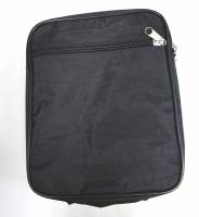 Сумка мужская "Скайтек" ( 221 ж )  с ремнем и ручкой, Ткань, Черная, 2 больших отделения+3 кармана.Ч