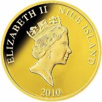 () Монета Остров Ниуэ 2010 год 500  ""   Биметалл (Платина - Золото)  AU