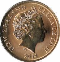 (№2014) Монета Новая Зеландия 2014 год 1 Dollar (Азог Осквернитель)