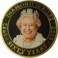 (2011) Монета Острова Кука 2011 год 1 доллар "Елизавета II"  Вариант №3  PROOF