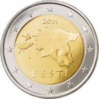 (2011) Монета Эстония 2011 год 2 евро   Биметалл  VF
