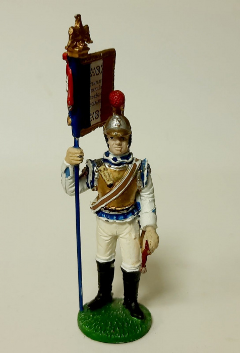 Оловянный солдатик &quot;Старший вахмистр-орлоносец 2-го карабинерного полка, 1812-1814 г.&quot;