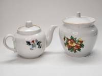 Сахарница Городница и Чайник Дулево