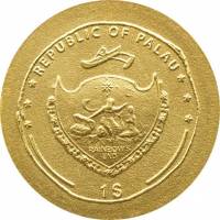 (№2010km327) Монета Палау 2010 год 1 Dollar (Ромул амп)
