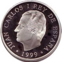 () Монета Испания 1999 год 10000  ""   Биметалл (Серебро - Ниобиум)  UNC