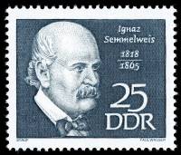 (1968-057) Марка Германия (ГДР) "Игнац Земмельвейс"    Известные личности III Θ
