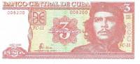 (,) Банкнота Куба 2006 год 3 песо "Эрнесто Че Гевара"   UNC