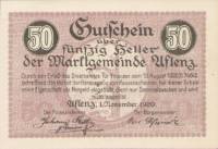 (№1920) Банкнота Австрия 1920 год "50 Heller"
