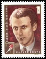 (1972-086) Марка Венгрия "М. Радноти"    Поэт Миклош Радноти II Θ