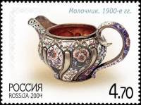2004-078 Марка Россия Молочник, 1900-е  Русское серебро XIX-XX вв III O