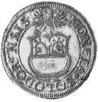 (№1623km11 (solothurn)) Монета Швейцария 1623 год frac12; Batzen
