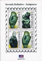 (№2012-31) Блок марок Зимбабве 2012 год "Скульптуры из Зимбабве", Гашеный