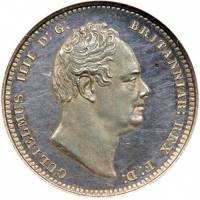 () Монета Великобритания 1831 год 1  ""   Биметалл (Серебро - Ниобиум)  AU