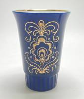 Ваза бокал, Кобальт, позолота, Возрождение