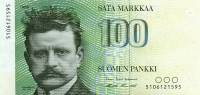 (1986) Банкнота Финляндия 1986 год 100 марок "Ян Сибелиус" Lindblom - Puntila  UNC