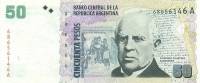 (,) Банкнота Аргентина 2001 год 50 песо    UNC