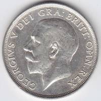 (1916) Монета Великобритания 1916 год 1 шиллинг "Георг V"  Серебро Ag 925  XF