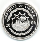 () Монета Либерия 2006 год 20  ""   Биметалл (Серебро - Ниобиум)  UNC