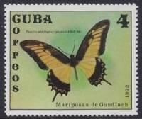 (1972-063) Марка Куба "Андрогей"    Бабочки III Θ