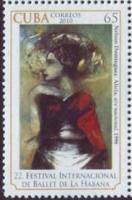 (№5466) Марка Куба 2010 год "Международный Фестиваль Балета Гаванна", Гашеная